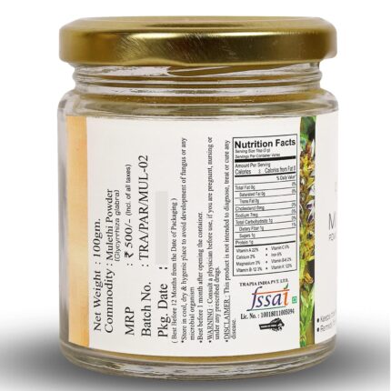 Natural Mulethi Powder (Licorice Root Powder) 100 Gram