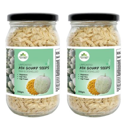 Premium Ash Gourd Seeds I Unhulled Seeds Pack of 2